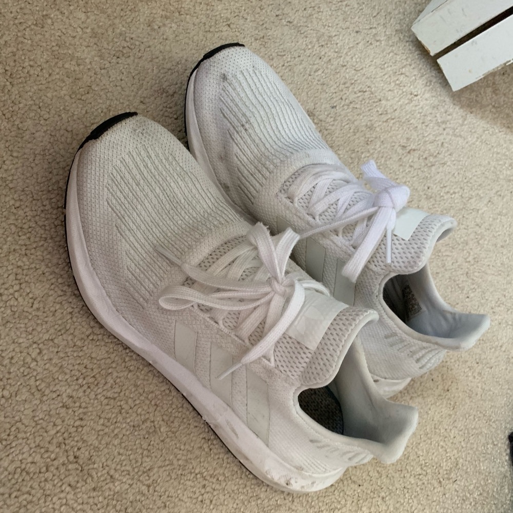White Adidas sneakers